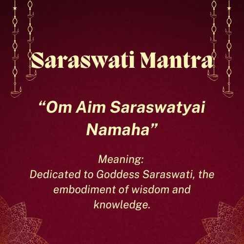 Saraswati Mantra