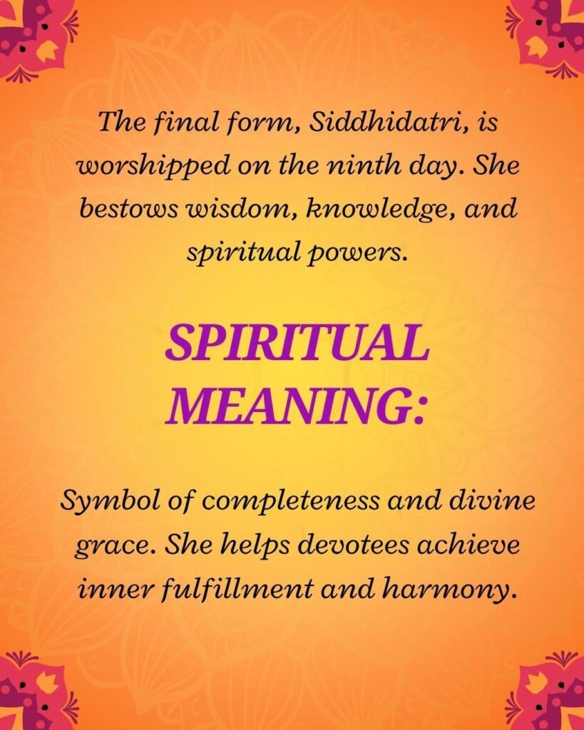 Siddhidatri – Goddess of Perfection