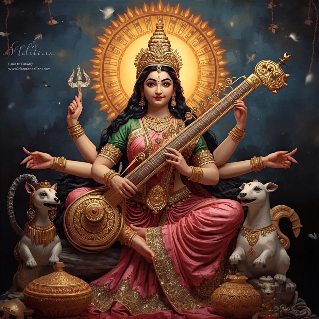 The Birth of Goddess Saraswati during Navratri